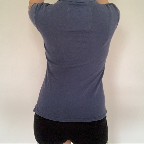 Abercrombie & Fitch Navy Distressed Polo, Size S - Picture 3 of 8